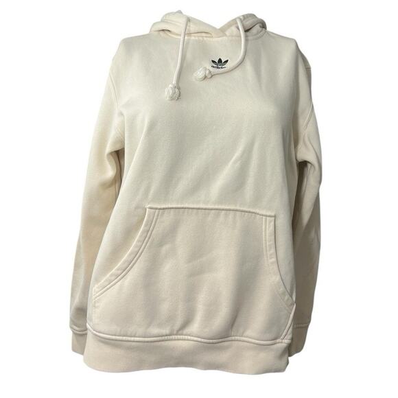 adidas Tops - Adidas Essentials Oversized Women's Size S Small Hoodie Ivory Sweatshirt White